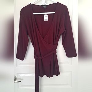 LE CHATEAU Burgundy Brand New Top Size Extra Large